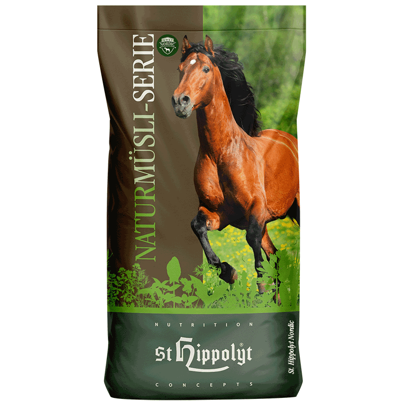 St Hippolyt Foal Vitality Naturmüsli - 15kg - UTGÅNGET DATUM