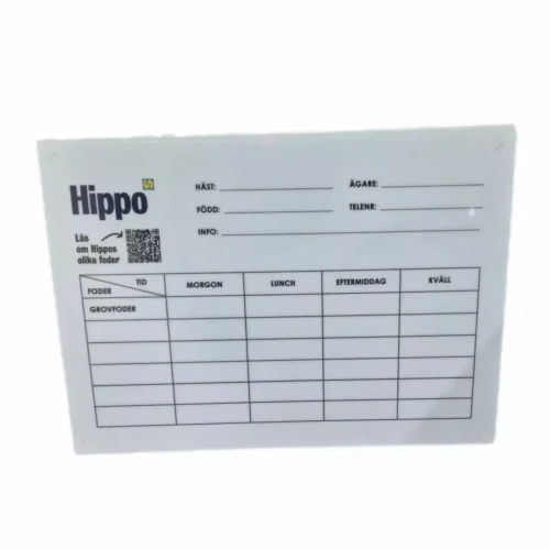 Hippo Fodertavla 29,7 x 21 cm